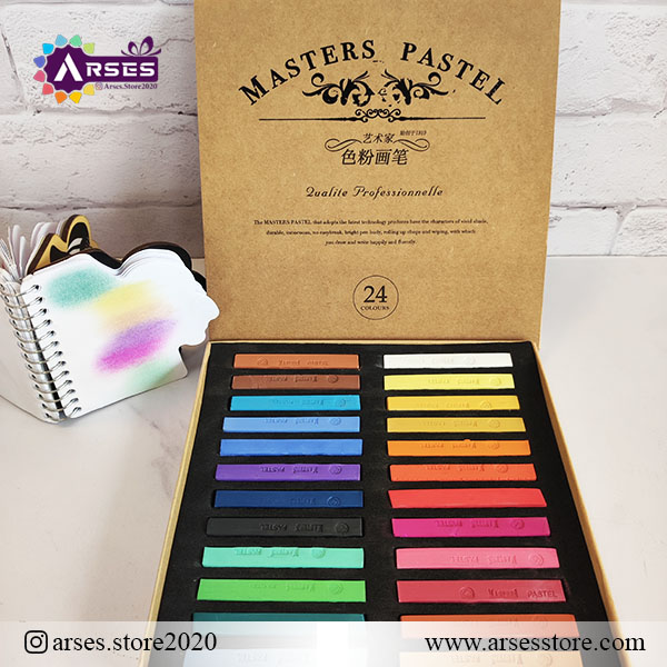 پاستل گچی 24 رنگ ماریس کله اسبی 