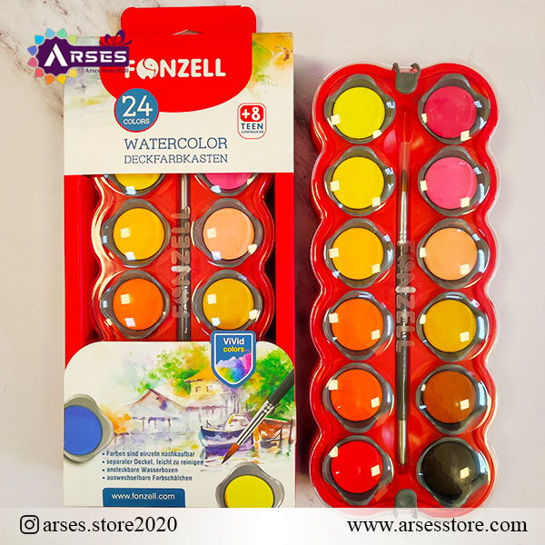 آبرنگ 24 رنگ فونزل 