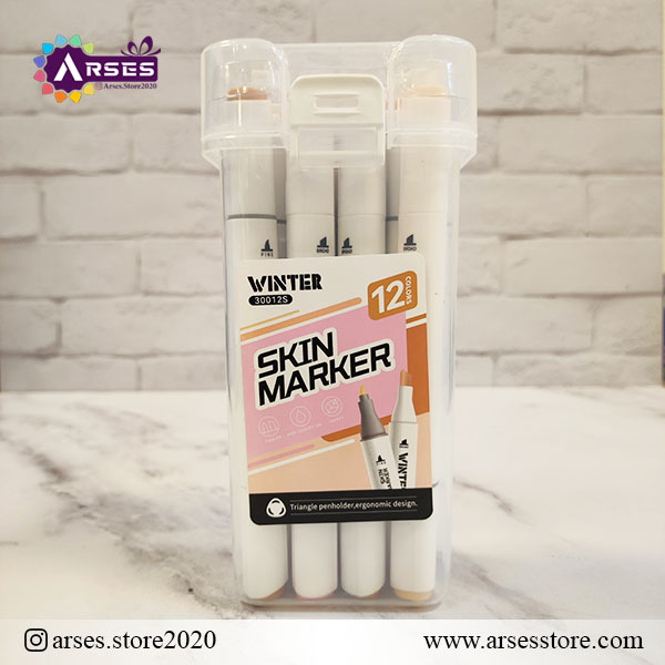 ماژیک 12رنگ طیف پوستی وینتر