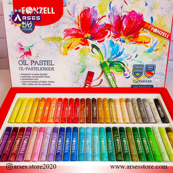 پاستل 50 رنگ روغنی فونزل
