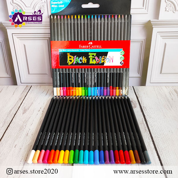 مدادرنگی 24 رنگ فابرکاستل مدل Black Edition